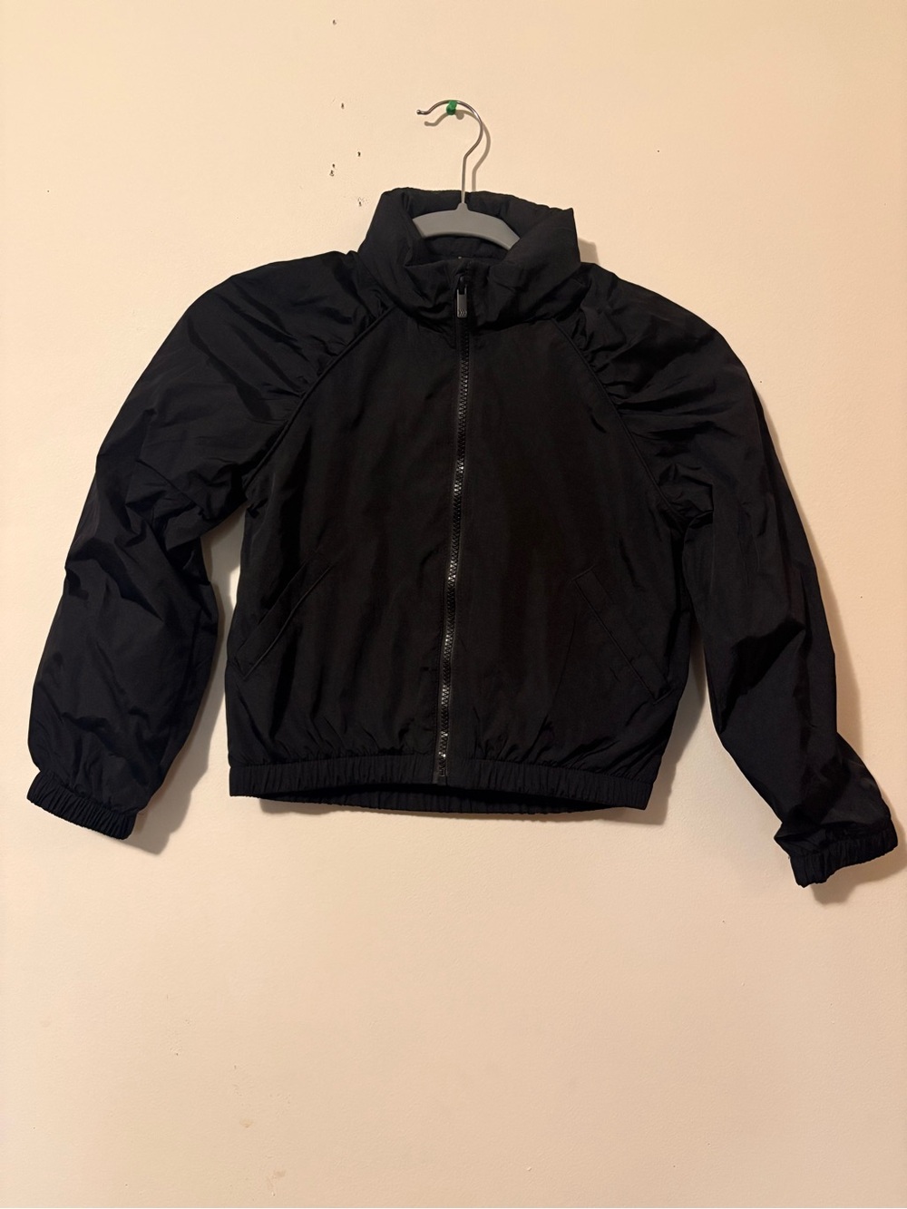 all in motion Kids Black Zip-Up Windbreaker